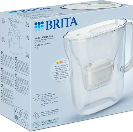 Ibrik filtri Brita Style Essential, 2.4L, i bardhë