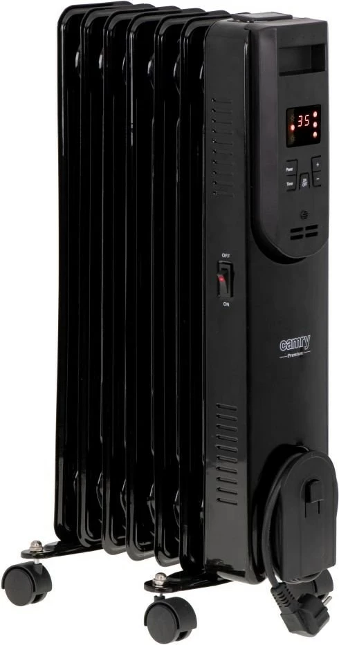 Ngrohës elektrik me vaj Adler, 7 elemente, 1500 W, i zi