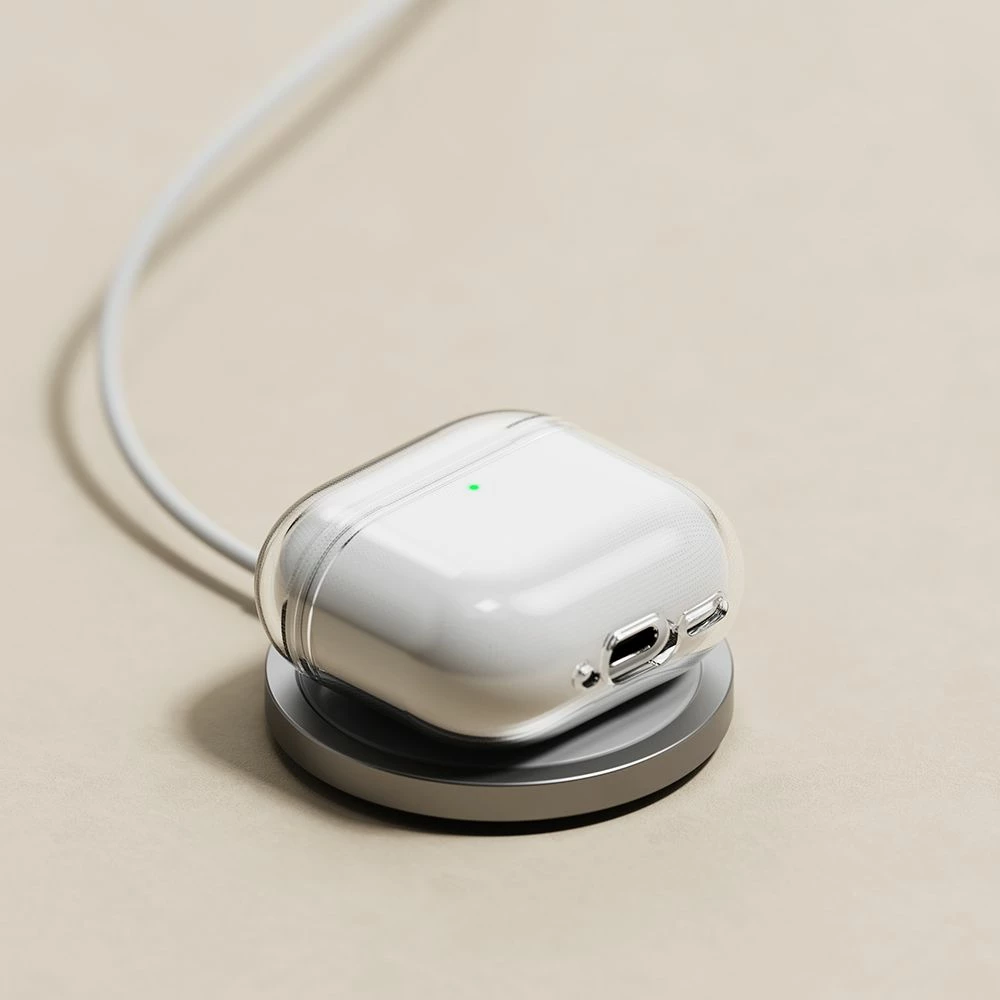 Mbështjellës Ringke Air për Apple AirPods 4, Transparent, me karabiner