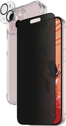 Mbështjellës PanzerGlass Privacy Bundle 3in1 për iPhone 15, transparent