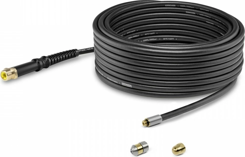 Set për pastrim tubash Karcher 2.644-492.0, 15m, zi