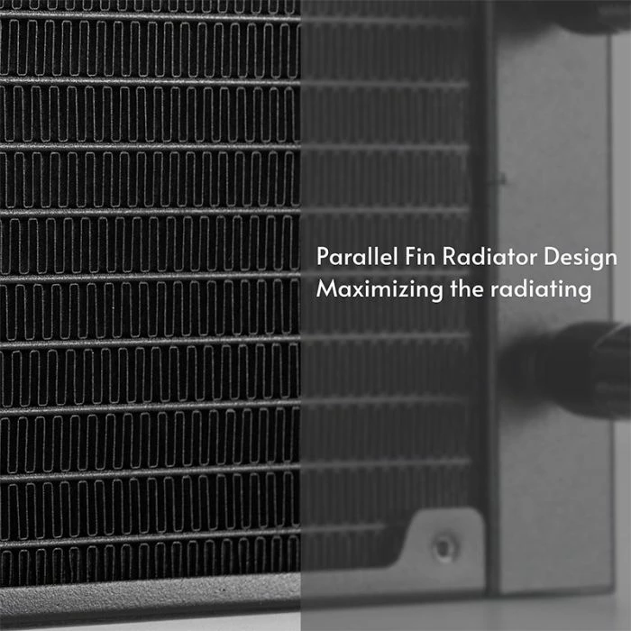 Ftohës AIO për CPU CHIEFTEC Iceberg CLC-360-RGB, radiator 360mm, A-RGB/PWM, 3x120mm fan, për Intel/AMD, e zezë