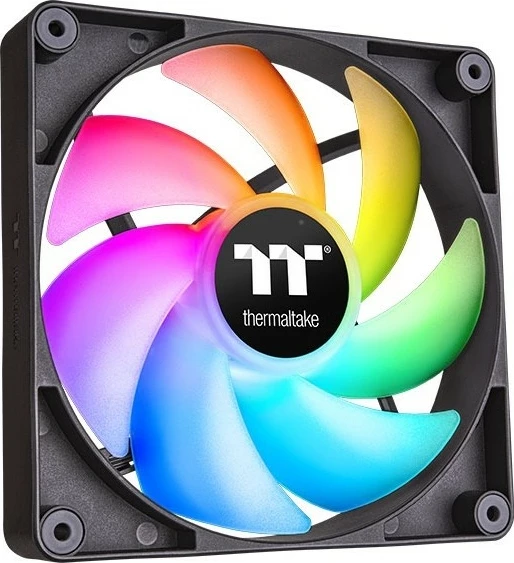Ventilator Thermaltake CT120 ARGB Sync, 500-2000 RPM, Ngjyrë e zezë dhe e bardhë