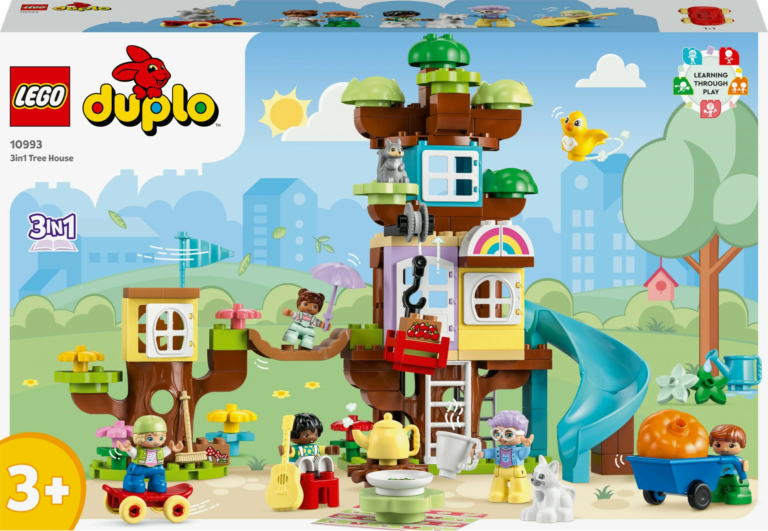 Set ndërtimi LEGO DUPLO 3in1 Tree House, 126 pjesë, shumëngjyrësh