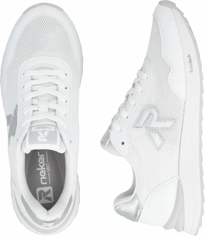 Atlete sportive femra Rieker W2404-82, të bardha