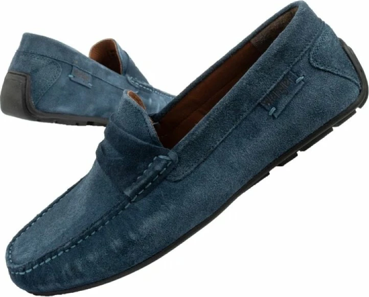 Këpucë meshkuj Wrangler Maifield Suede, navy blue