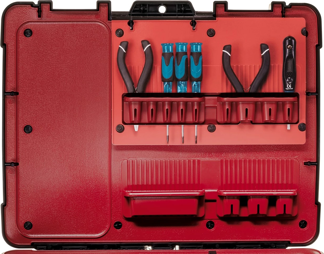 Kasë veglash Keter 237003, polipropilen, e zezë/kuqe