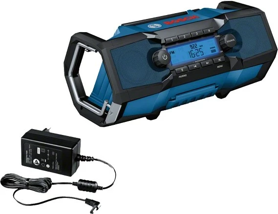 Radio portabile Bosch GPB 18V-2 C Professional, Bluetooth, FM, 18V, zi/kaltër/argjendtë