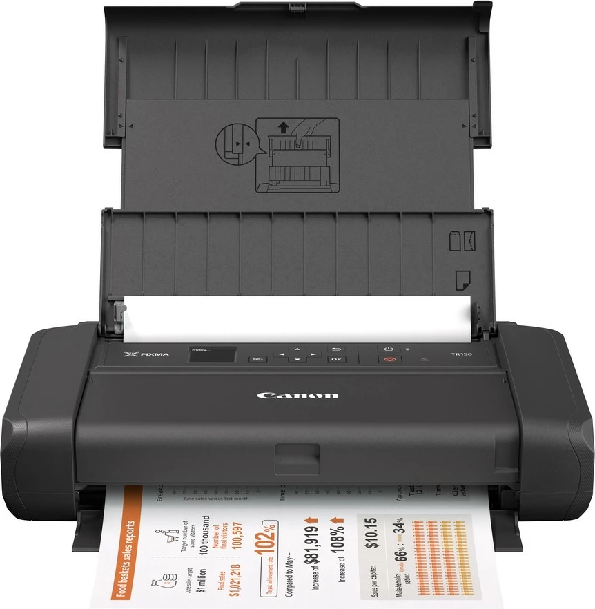 Printer Canon PIXMA TR150, Inkjet, 4800 x 1200 DPI, Wi-Fi, Printim pa bordura