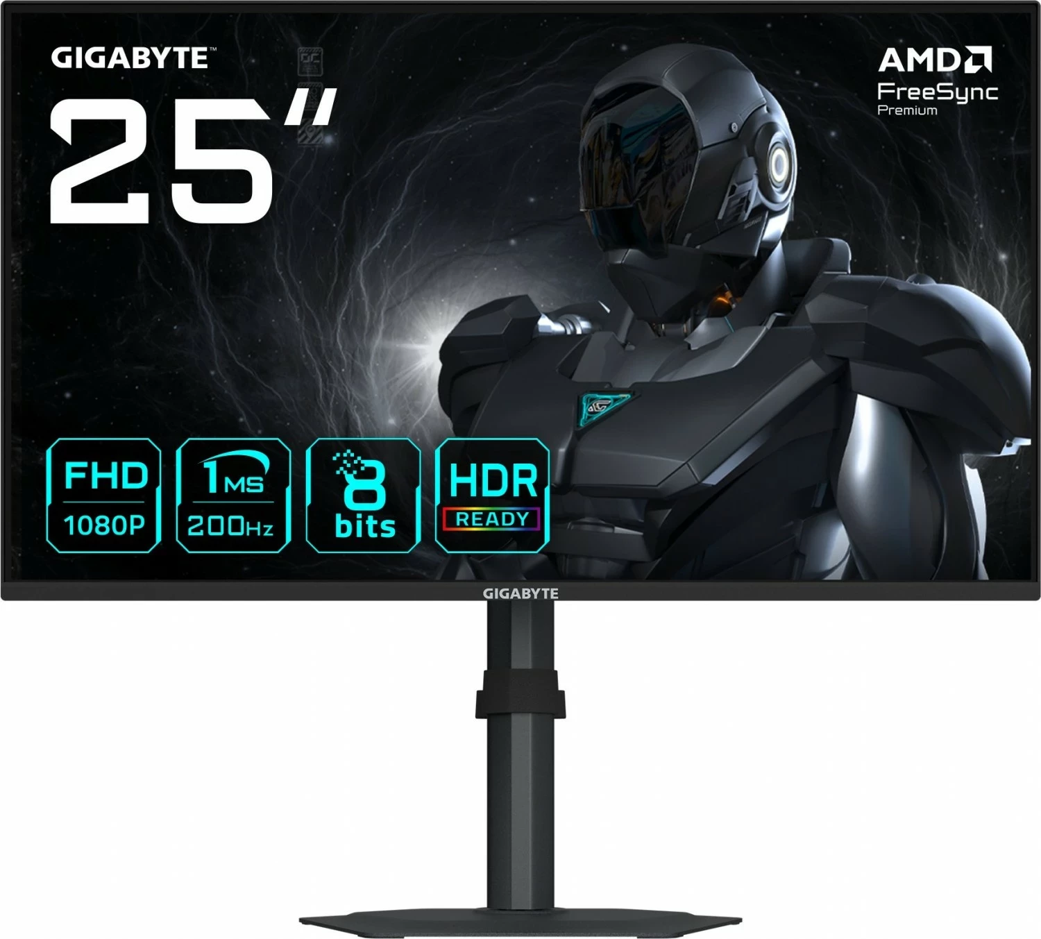Monitor Gigabyte G25F2, 24.5 inç, Full HD, 200Hz, 1ms, SS IPS, HDR10, zi