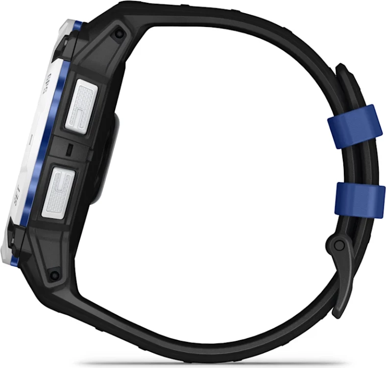 Smartwatch Garmin Instinct® 3, Solar, Whitestone/Black-Bolt Blue, 50 mm