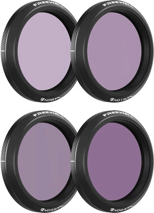 Set filtra ND/PL Freewell për DJI Osmo Action 5 Pro, 4 copë