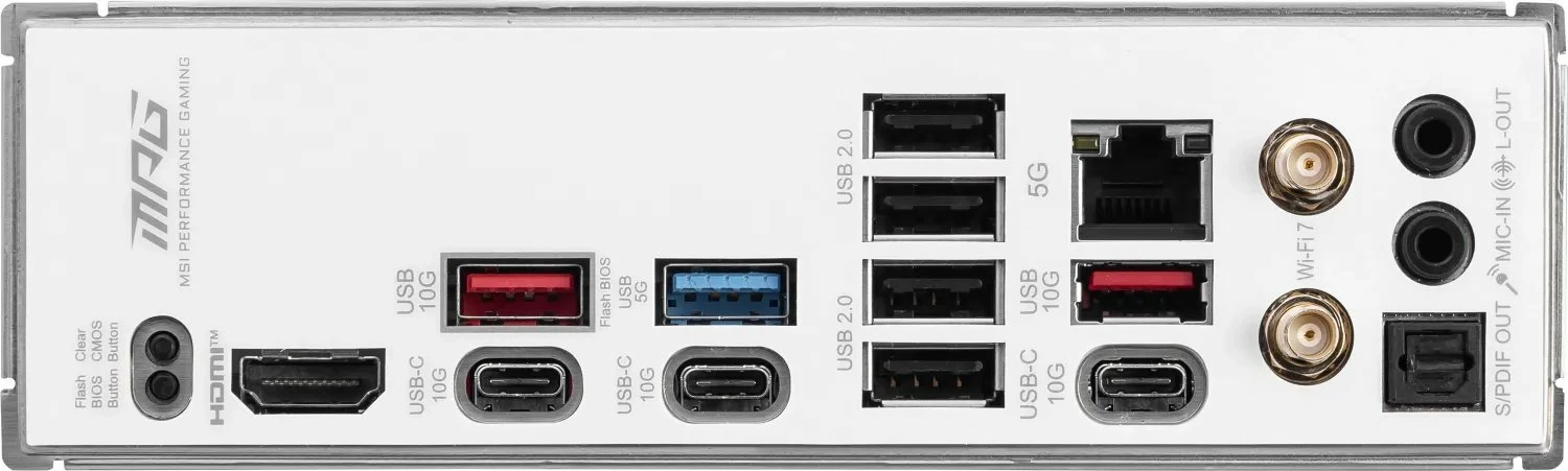 Pllakë amë MSI MPG B850 EDGE TI WIFI ATX, DDR5, Wi‑Fi 7, PCIe 5.0, bardhë-argjend