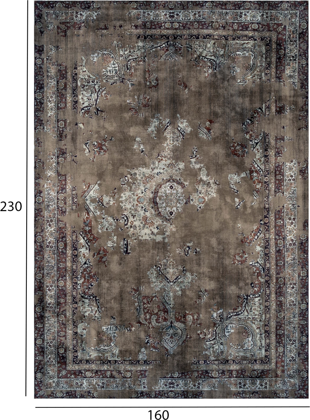 Tepih vintage Josiane, 160x230 cm, i kaftë