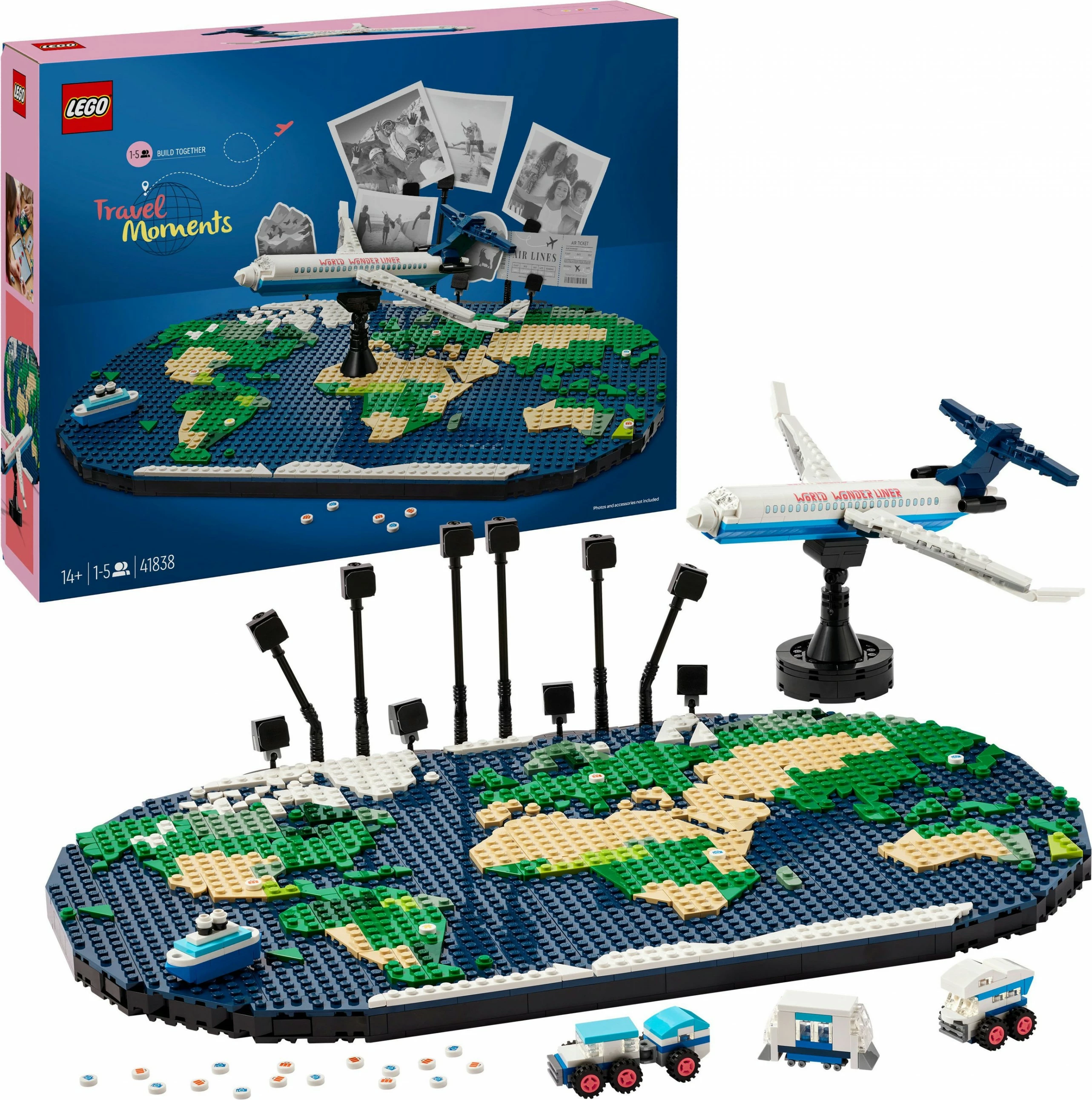 Set ndërtimi LEGO Travel Moments, 1231 pjesë, Multingjyrësh
