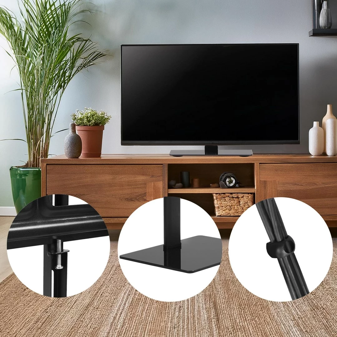 Mbajtës TV Maclean MC-386, për tavolinë, 32"-75", i zi