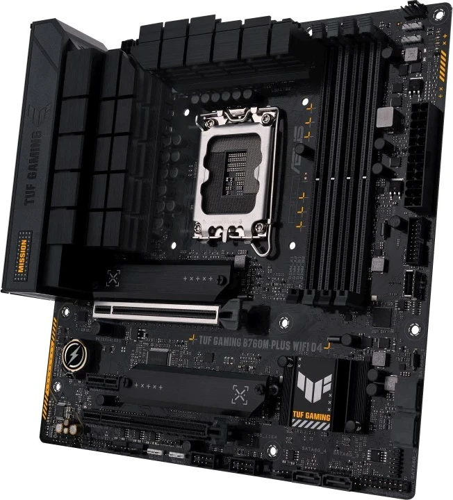 Pllakë amë ASUS TUF GAMING B760M-PLUS WIFI D4, Intel B760, LGA 1700, micro ATX