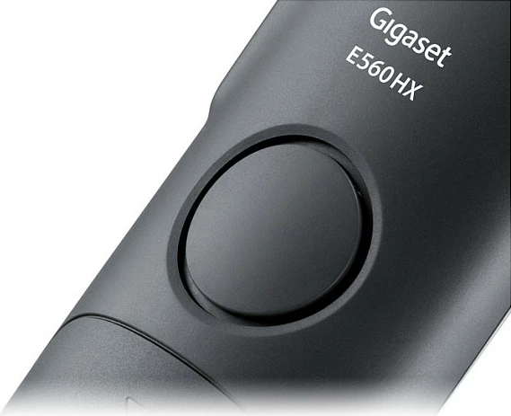 Telefon Gigaset E560HX, Analog/DECT, Mbajtës pa tela, Gri, Argjend