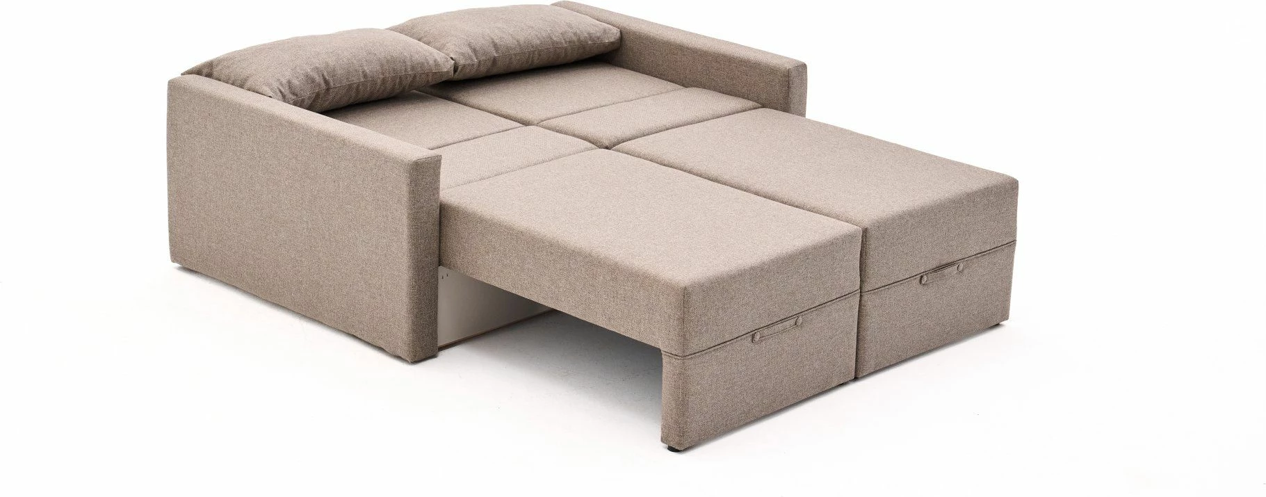 Divan-krevet dy vendësh, ngjyrë kafe, Saros