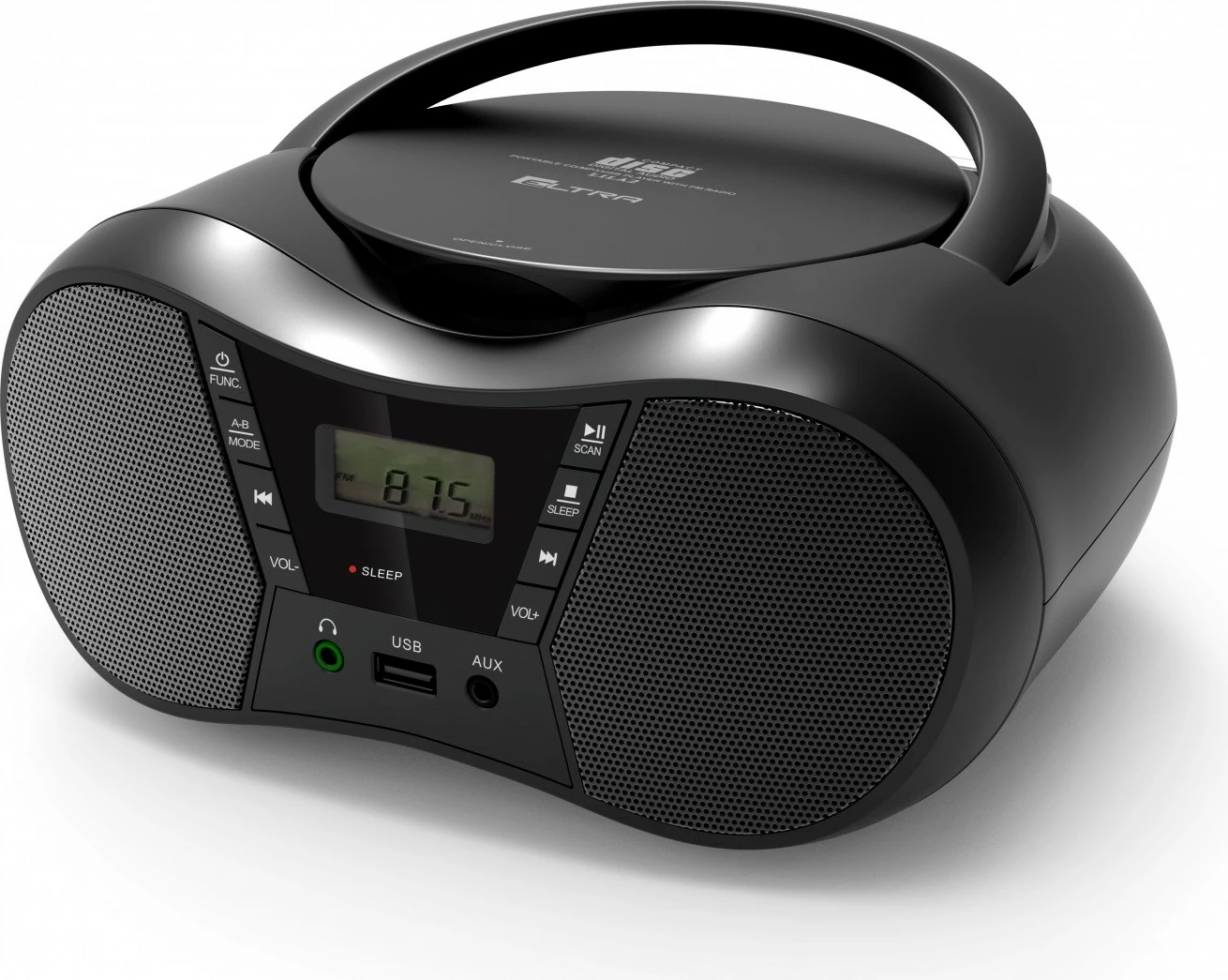 Radio CD Eltra LILA2 me USB/BT, e zezë