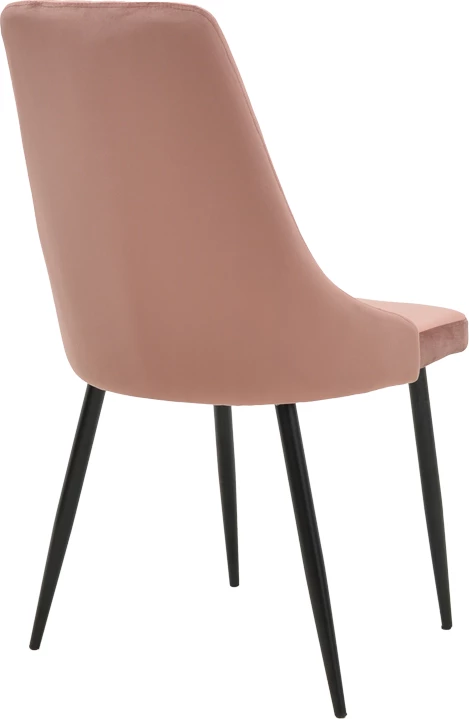 Karrige Azori kadife mollë e kalbur-këmbë metali të zeza 49x55x85cm