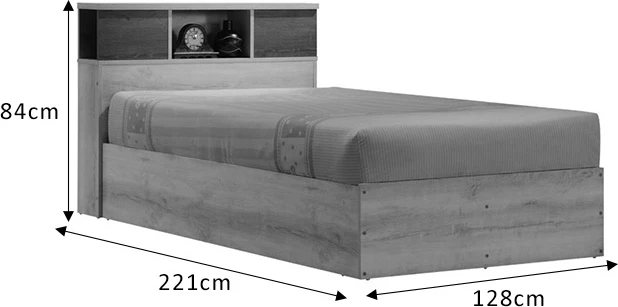 Krevat Olympus, ngjyrë castillo-toro, 120x200cm