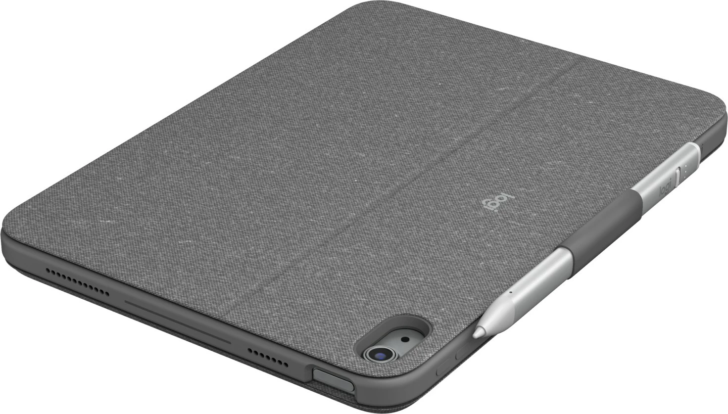 Mbështjellës me tastierë Logitech Combo Touch për iPad 10th Gen, AZERTY, Oxford Grey