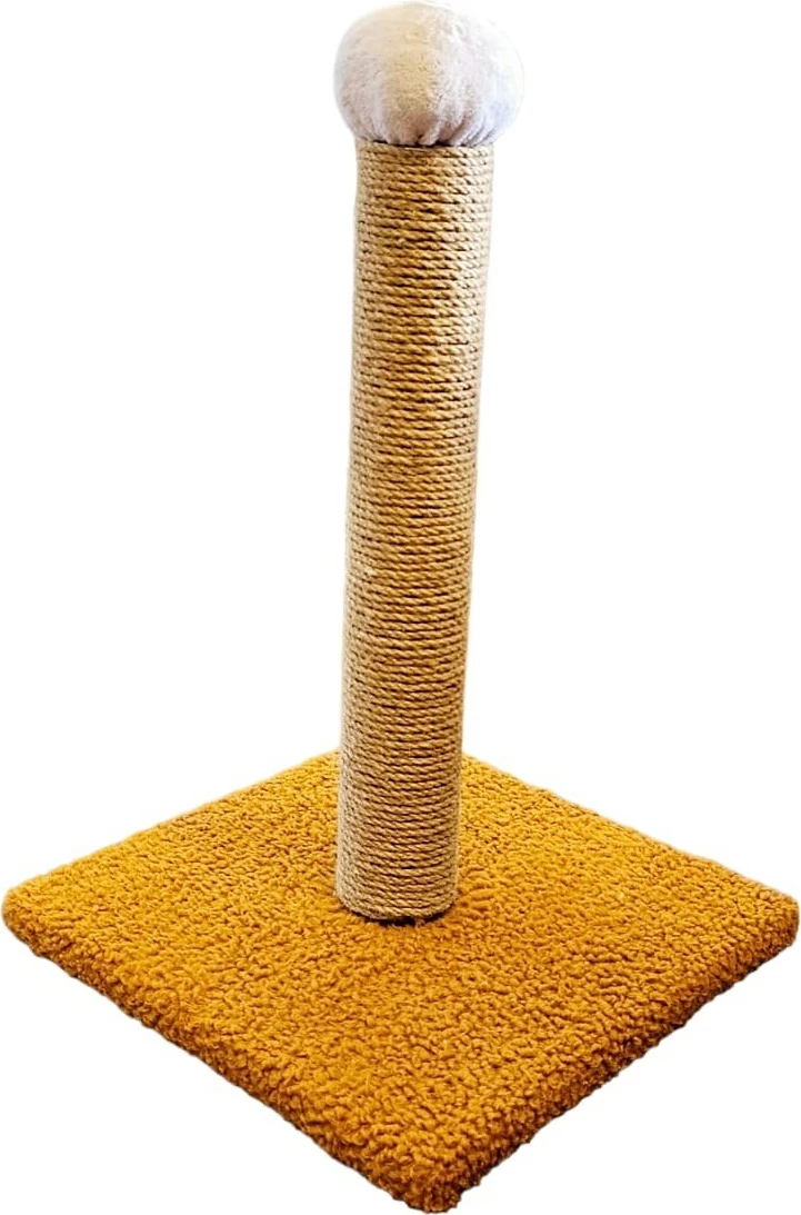 Shtyllë për gërvishtje për mace, ngjyrë mustardë, Hanah Home, Tırma L