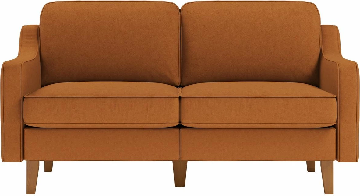 Divan dy ulëshe Atelier del Sofa, Robin 2, karamel, dru arre