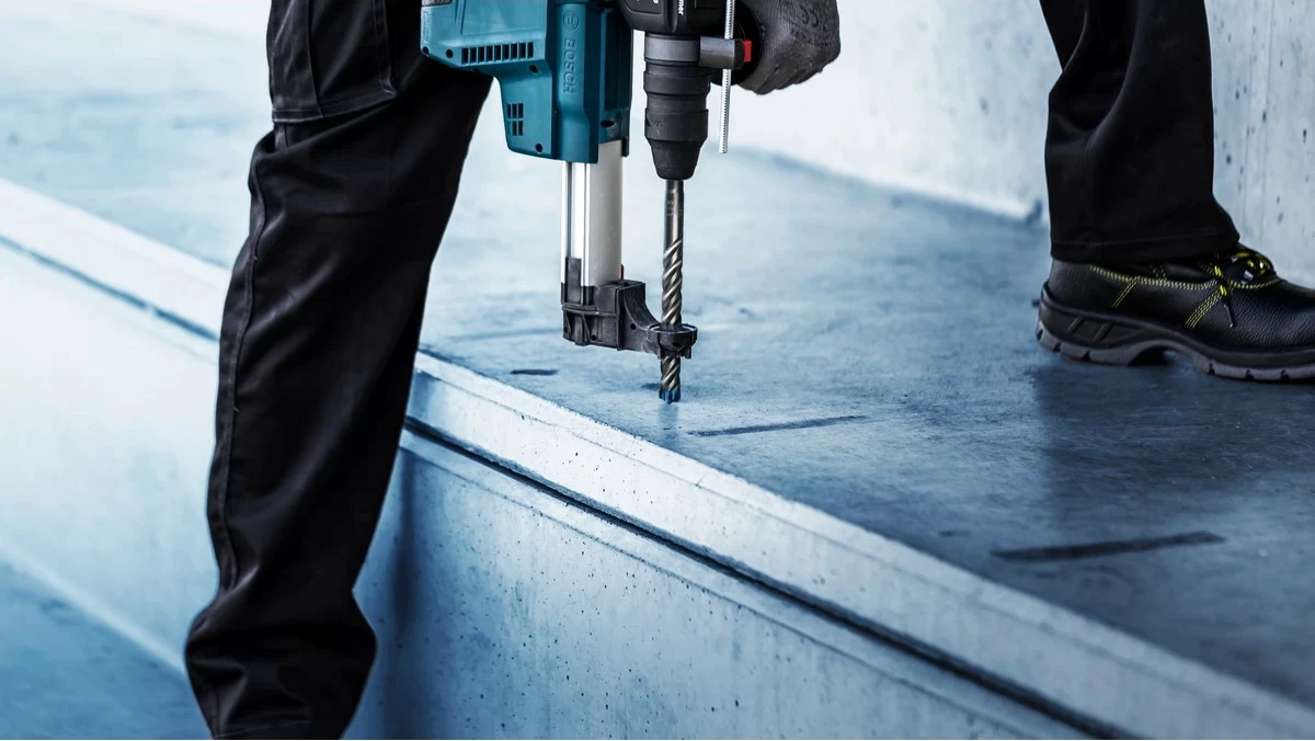 Bit spiral Bosch EXPERT SDS plus-7X 1.4cm, 200mm, për beton të fortë, argjend/blu
