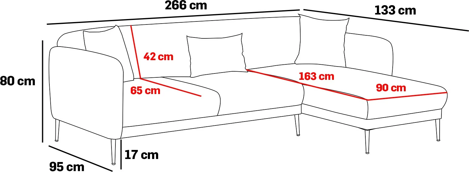 Kënd divan-krevat Venus L, ngjyrë krem