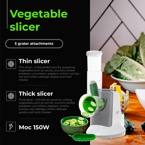 Prerëse perimesh elektrike, Adler AD 4815, 150 W, 5 shtojca