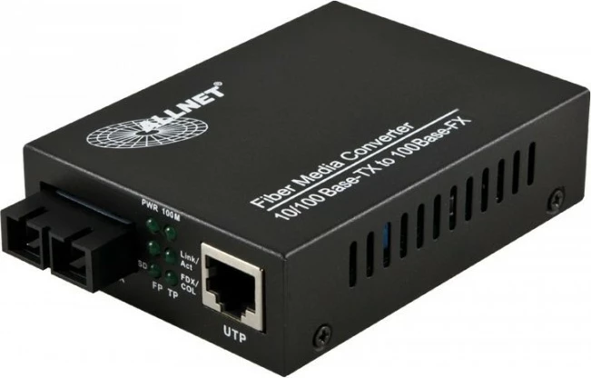 Konvertues media ALLNET ALL-MC106-SC-SM, 100 Mbit/s, IEEE 802.3, IEEE 802.3u, IEEE 802.3x, Fast Ethernet, i zi