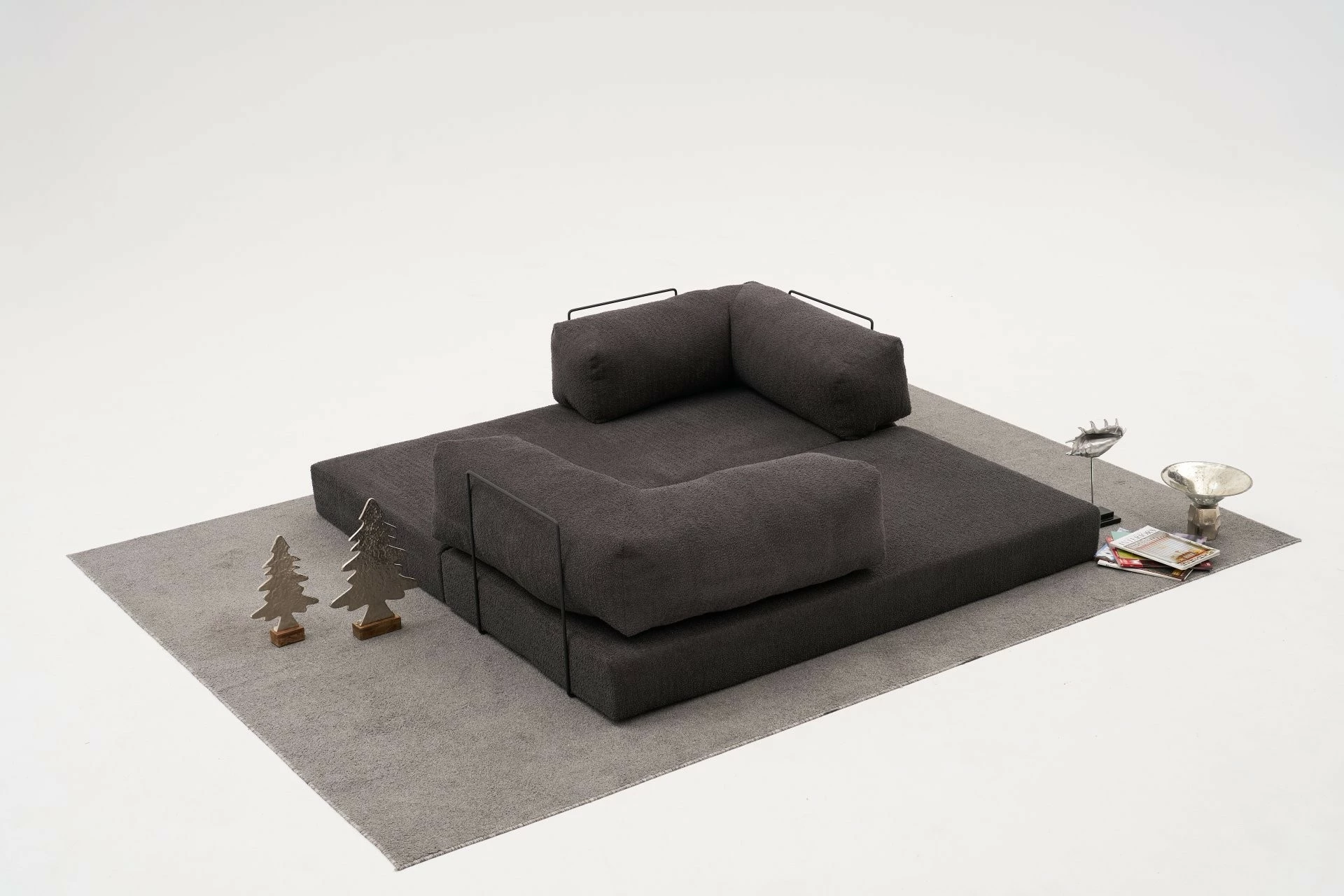 Divan treshe Atelier del Sofa, Comfort, antracit v2