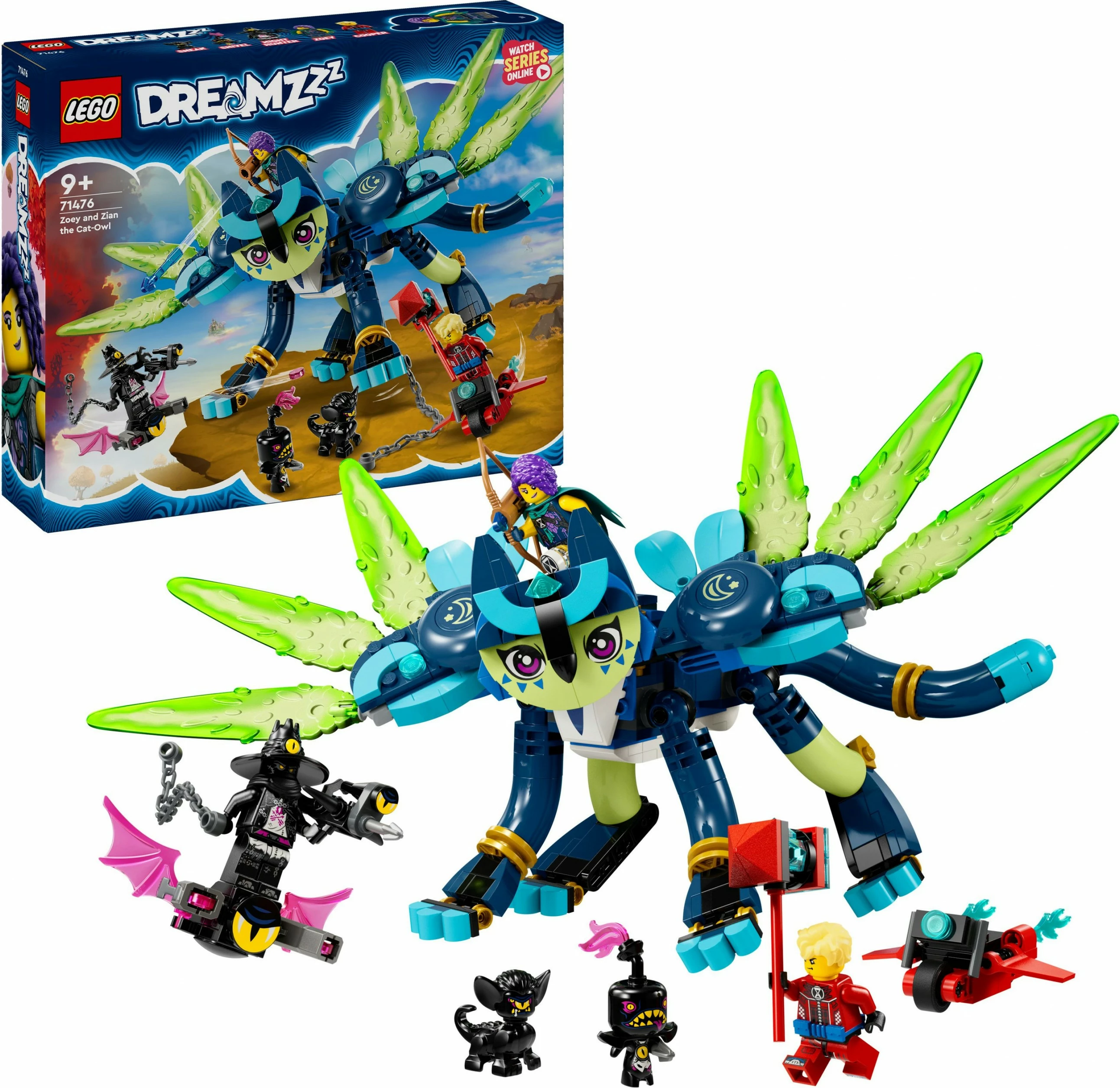 Set ndërtimi LEGO DREAMZzz 71476 Zoey dhe Ziani, shumëngjyrësh