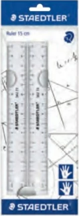 Vizore plastike STAEDTLER 562 152 PB, 15 cm, set 2 copë, transparent