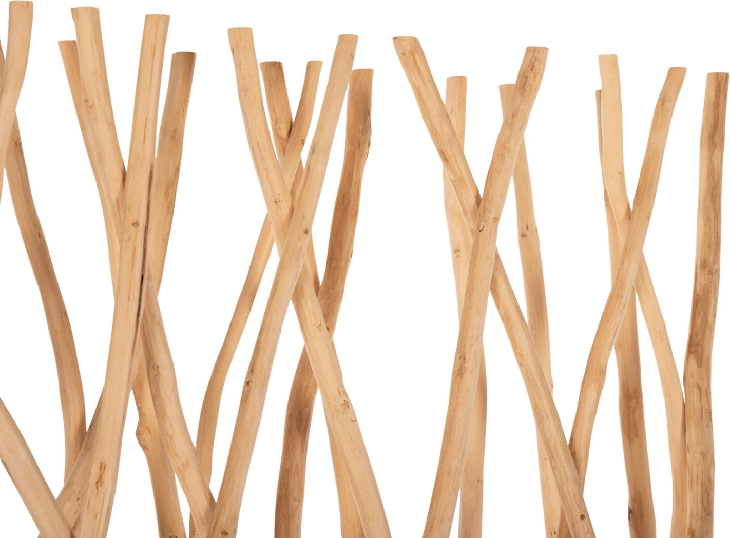 Ndarës dhome, degë teak të ngurta, ngjyrë natyrale, FH9521, 120x20x180H cm