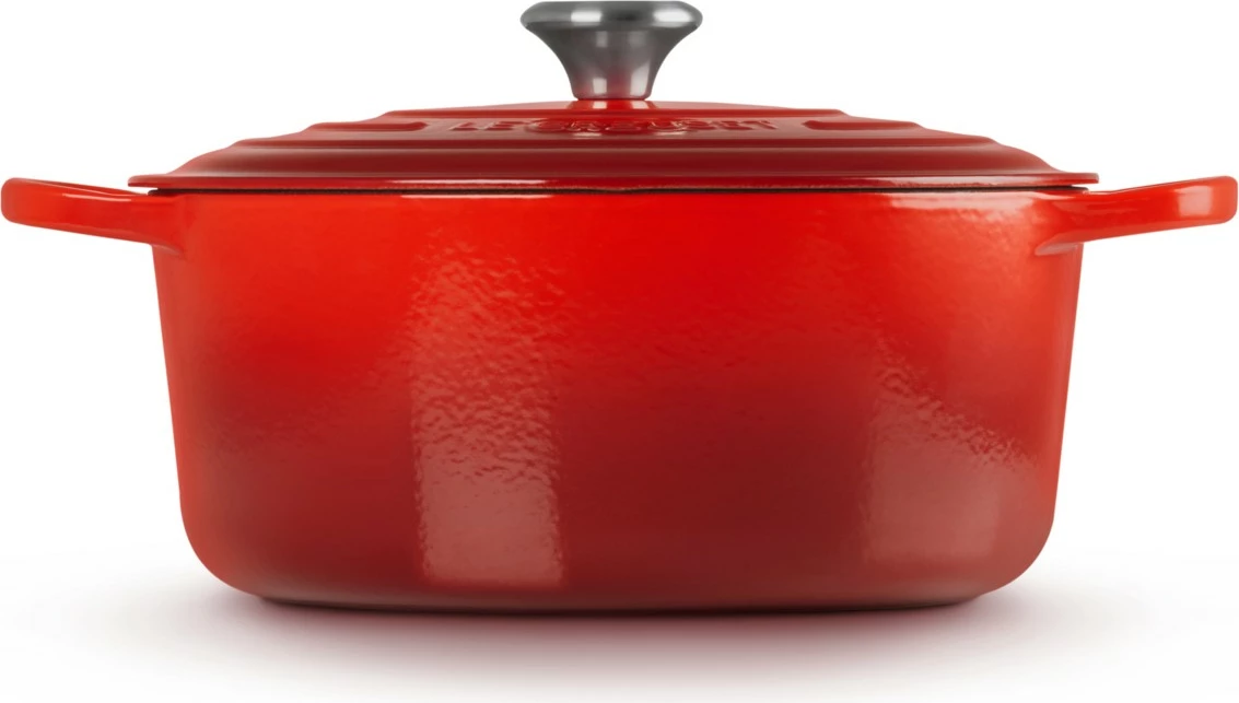 Tenxhere Le Creuset Signature 6.7L, gize, e kuqe, 28cm