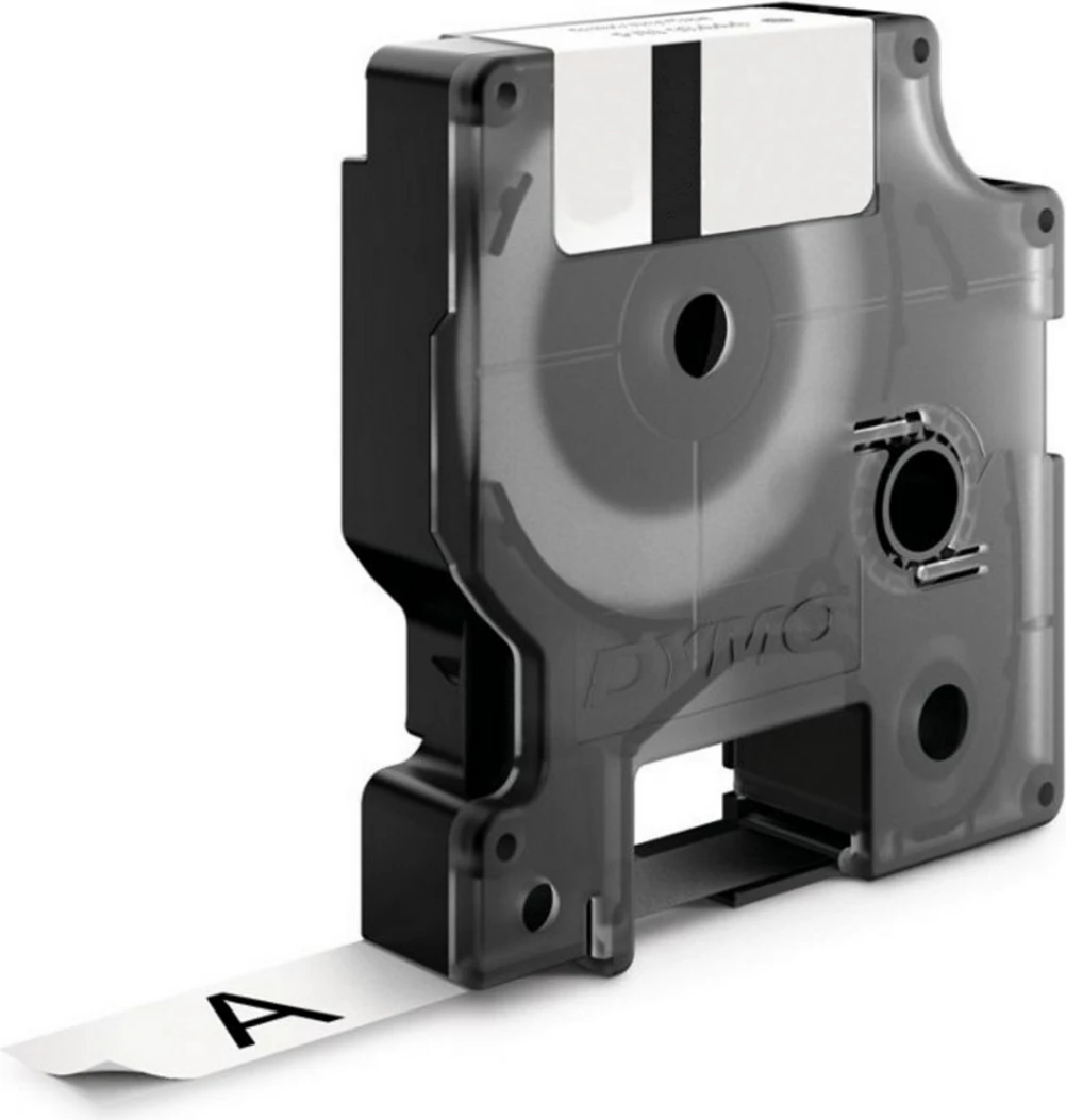 Shirit etikete Dymo 18445, kasetë për etiketues, i zi në të bardhë