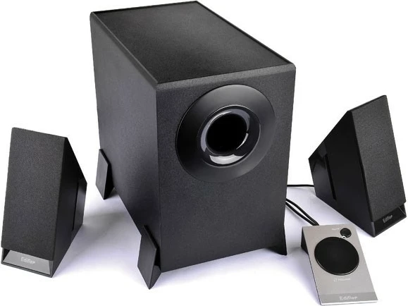 Sistem zëri Edifier M1360 2.1, 8.5W, për PC, dru, i zi