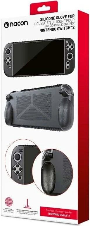 Mbështjellës silikoni Nacon për Nintendo Switch 2, i zi