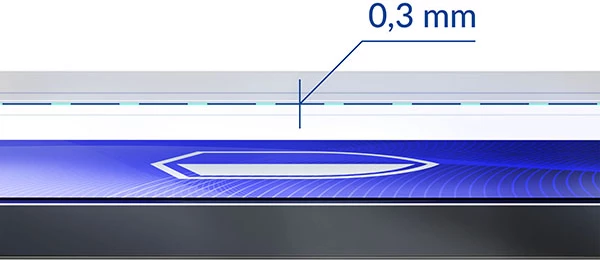 Xham mbrojtës hibrid 3mk FlexibleGlass për Samsung Galaxy S21+, antimikrobial