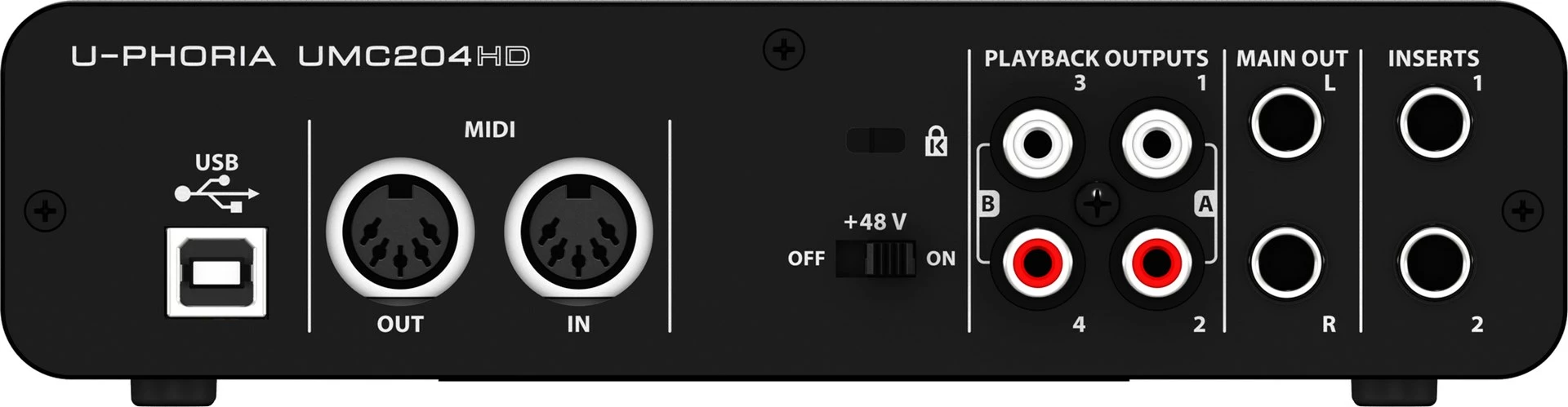 Amplifikues Behringer UMC204HD, i zi