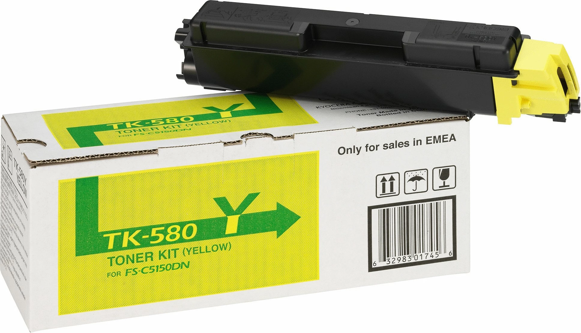 Toner Kyocera TK-580Y, për FS-C5150DN, yellow