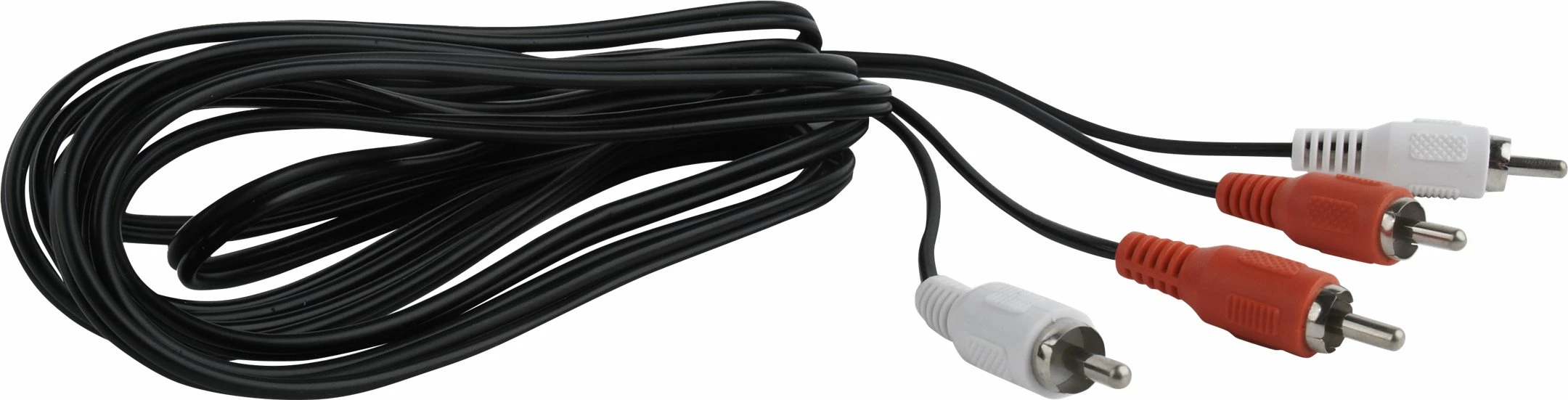 Kabllo audio stereo Gembird CCA-2R2R-6, 1.8 m, RCA mashkull-mashkull, kuqe/bardhë