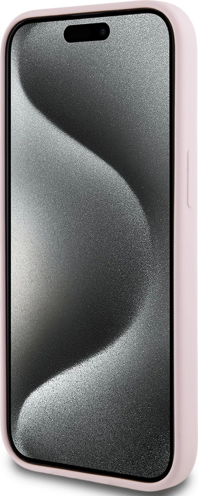 Mbështjellës Karl Lagerfeld Silicone Karl&Choupette MagSafe për iPhone 15 Plus, Rozë