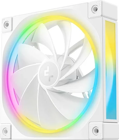 Ventilator kasë Deepcool FL12R 120mm, LED RGB, i bardhë
