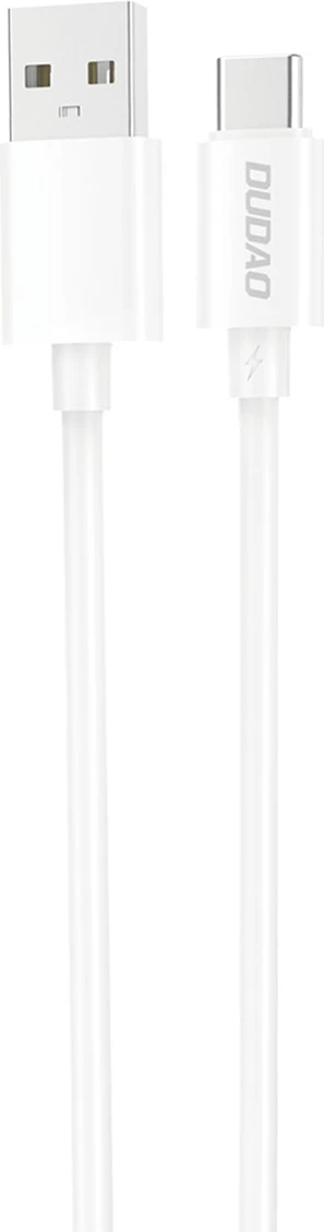 Kabllo karikimi dhe të dhënash Dudao L4ST, USB-A në USB-C, 1m, e bardhë