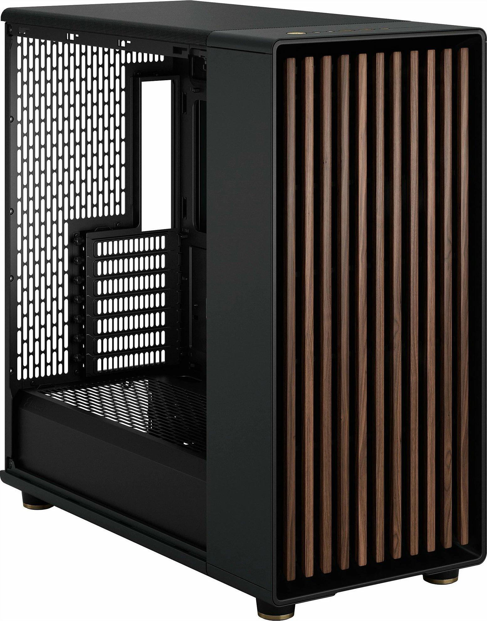 Kasë Fractal Design FD-C-NOR1X-02, Midi Tower, ATX, EATX, micro ATX, Micro-ITX, e zezë, qymyr