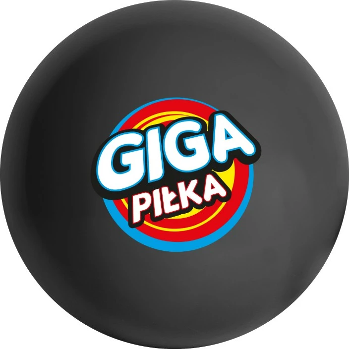 Top gjigant Epee Giga Black Ball, plastikë, 2.5m, i zi, set me pompë